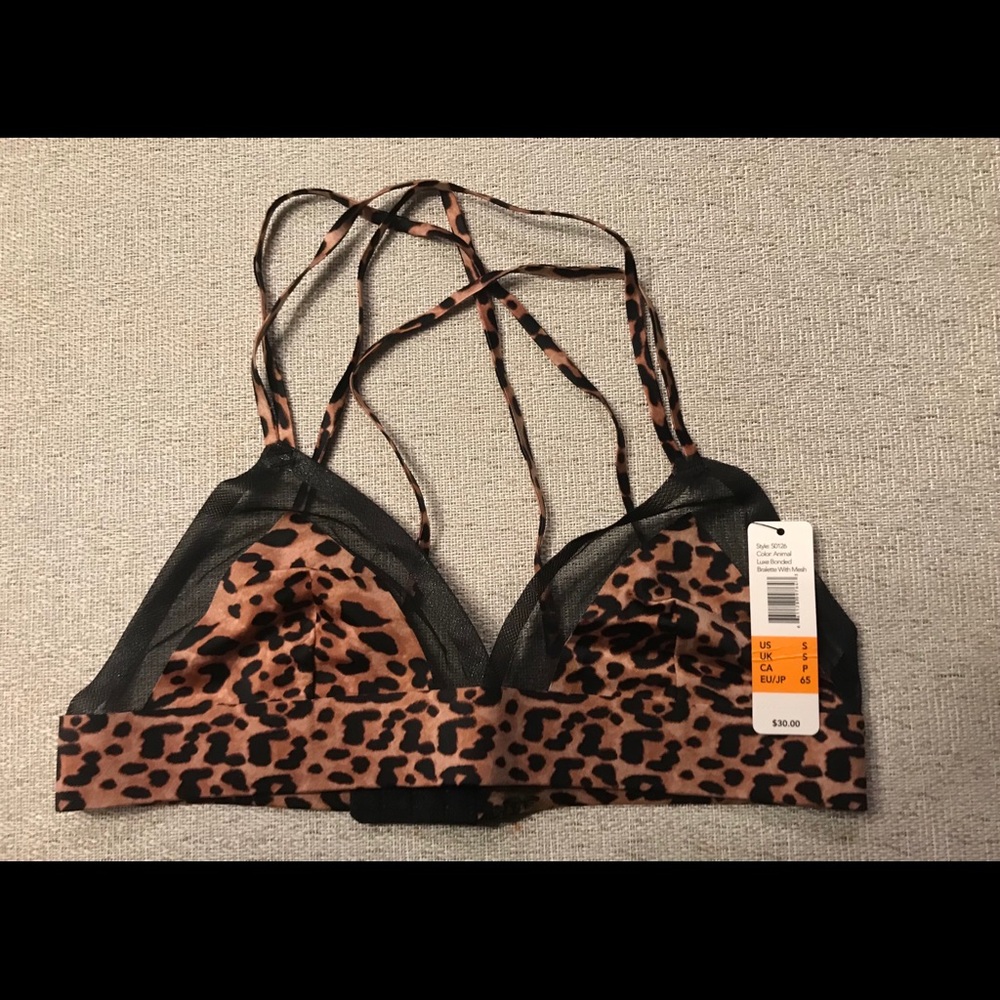 Sam Edelman Leopard Print Bra Size Small